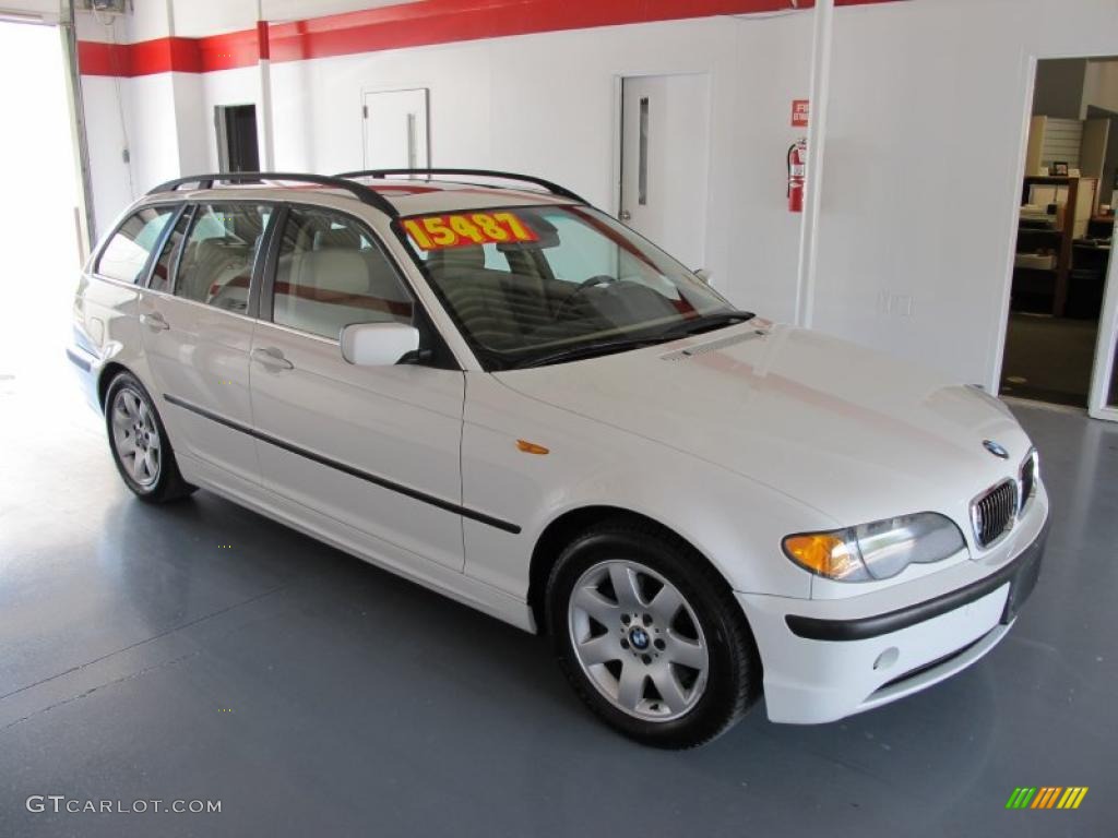 2005 3 Series 325i Wagon - Alpine White / Sand photo #5