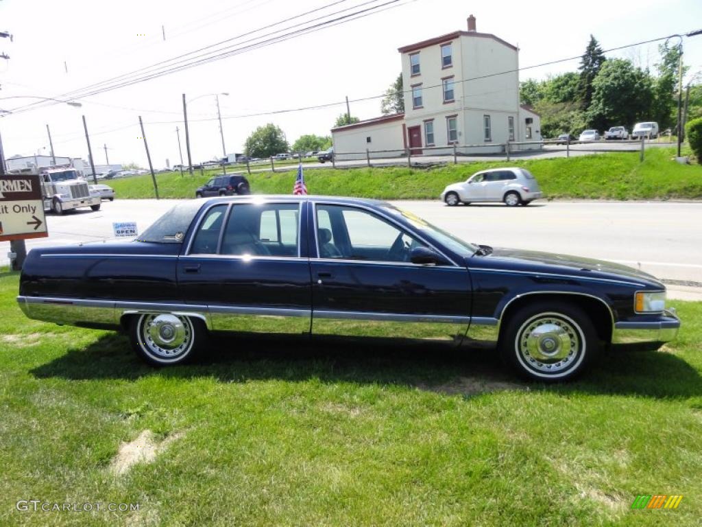 Dark Adriatic Blue Metallic 1996 Cadillac Fleetwood Brougham Exterior Photo #49291457