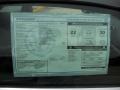 2012 Volkswagen Eos Komfort Window Sticker