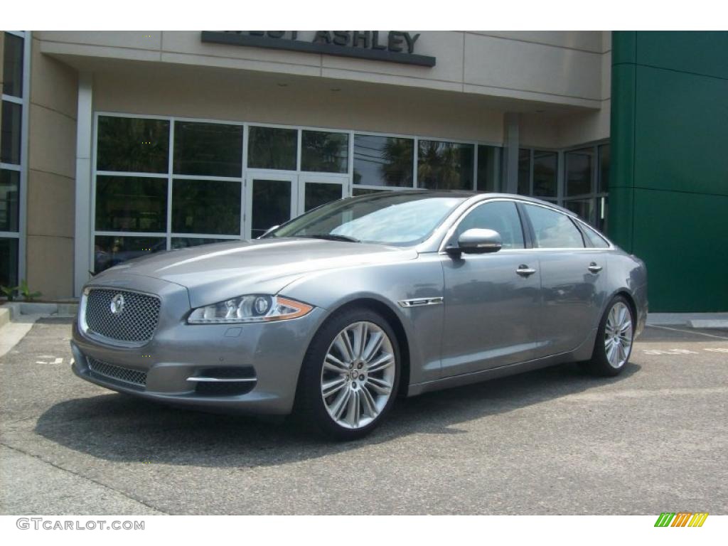 2011 XJ XJL Supercharged - Lunar Grey Metallic / Jet Black/Ivory photo #1