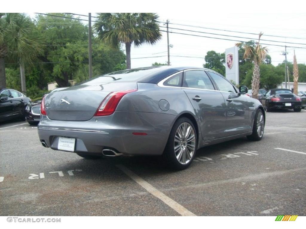 2011 XJ XJL - Lunar Grey Metallic / Ivory/Truffle photo #5