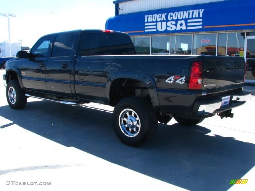 2005 Silverado 3500 LT Crew Cab 4x4 - Dark Gray Metallic / Dark Charcoal photo #4