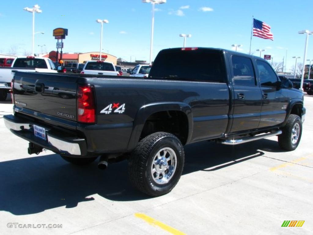 2005 Silverado 3500 LT Crew Cab 4x4 - Dark Gray Metallic / Dark Charcoal photo #7