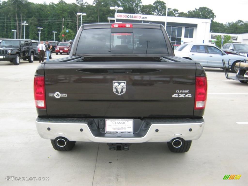 2011 Ram 1500 Lone Star Crew Cab 4x4 - Rugged Brown Pearl / Dark Slate Gray/Medium Graystone photo #4