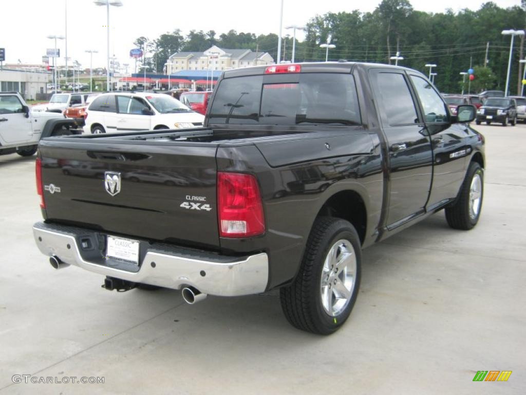 2011 Ram 1500 Lone Star Crew Cab 4x4 - Rugged Brown Pearl / Dark Slate Gray/Medium Graystone photo #5