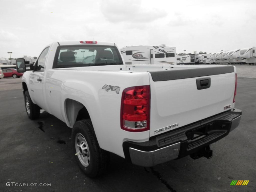 2011 Sierra 2500HD Work Truck Regular Cab 4x4 - Summit White / Dark Titanium photo #12