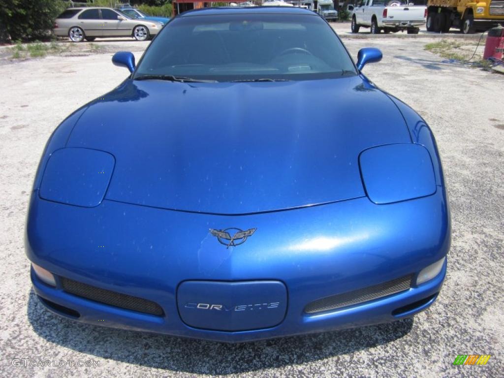 2002 Corvette Z06 - Electron Blue Metallic / Black photo #2