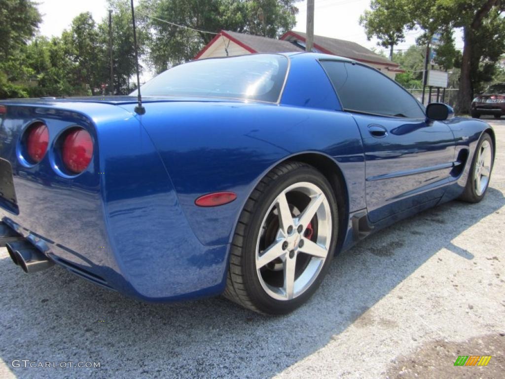 2002 Corvette Z06 - Electron Blue Metallic / Black photo #10