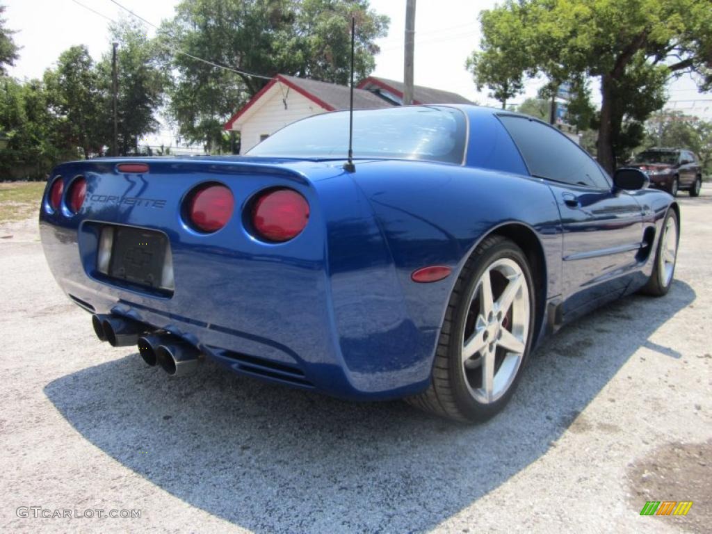 2002 Corvette Z06 - Electron Blue Metallic / Black photo #12