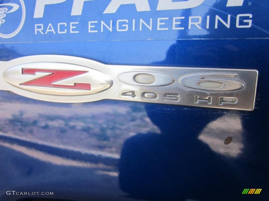 2002 Corvette Z06 - Electron Blue Metallic / Black photo #19