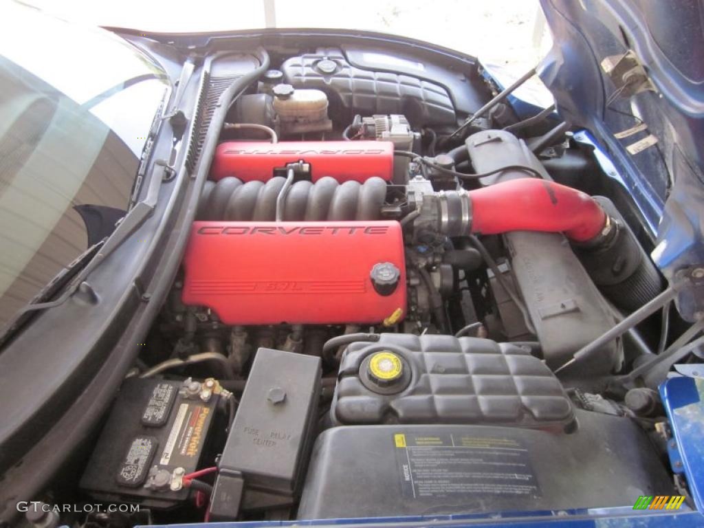 2002 Corvette Z06 - Electron Blue Metallic / Black photo #32