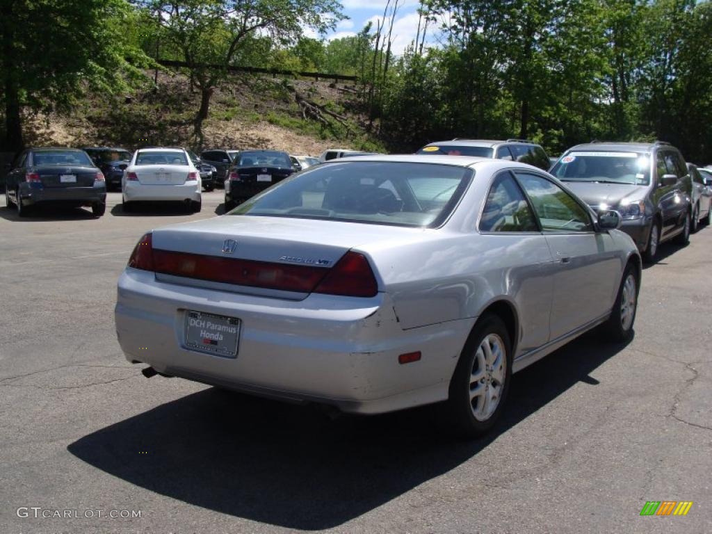 2002 Accord EX V6 Coupe - Satin Silver Metallic / Black photo #8
