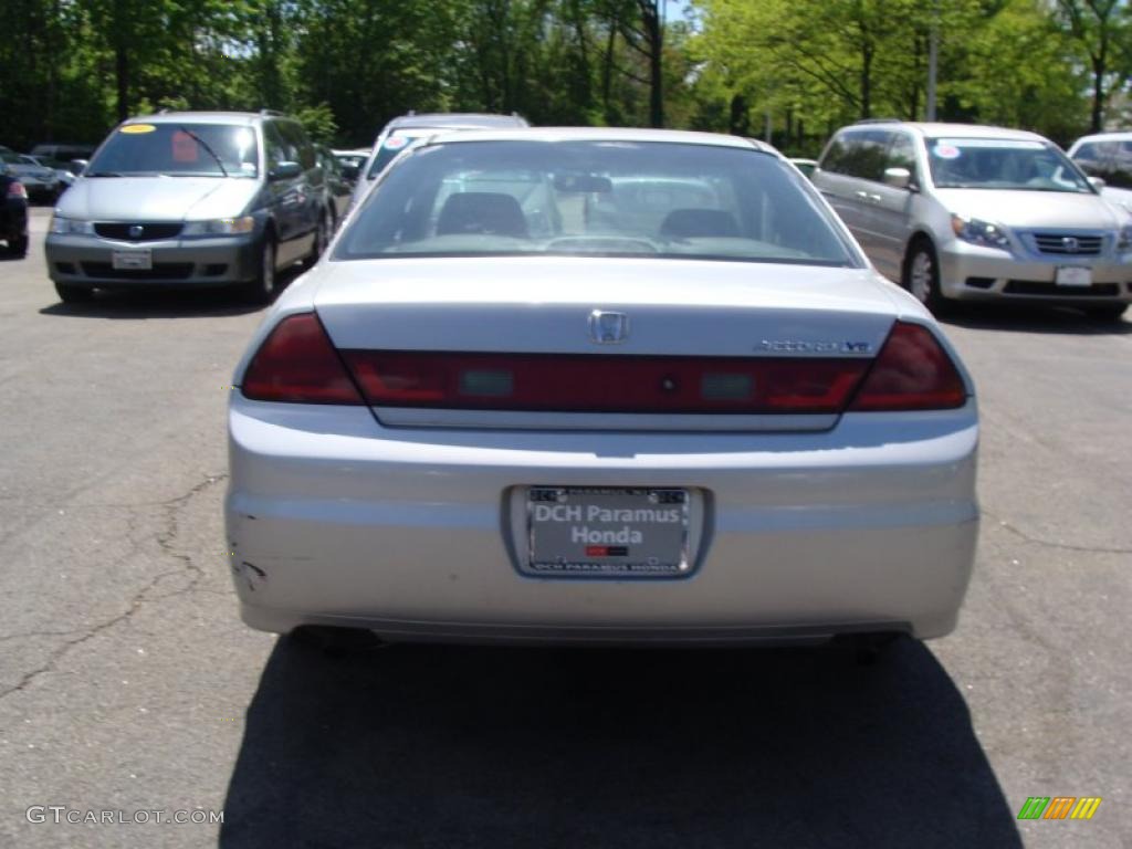 2002 Accord EX V6 Coupe - Satin Silver Metallic / Black photo #9