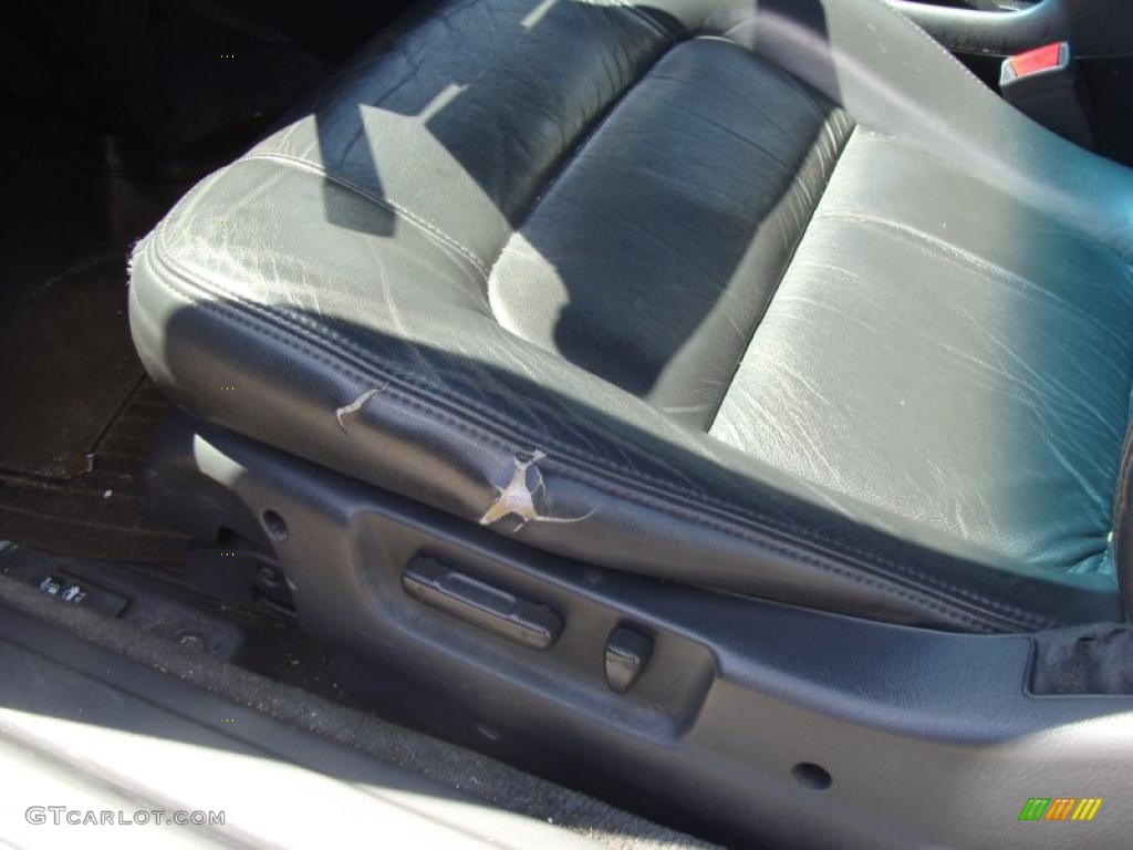 2002 Accord EX V6 Coupe - Satin Silver Metallic / Black photo #14