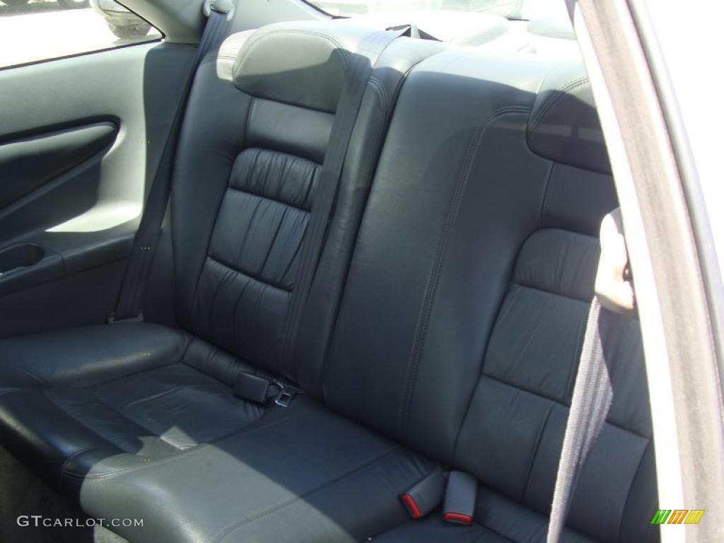 2002 Accord EX V6 Coupe - Satin Silver Metallic / Black photo #17