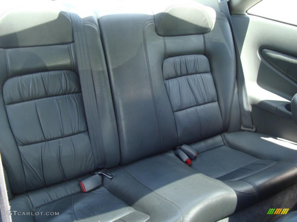 2002 Accord EX V6 Coupe - Satin Silver Metallic / Black photo #19