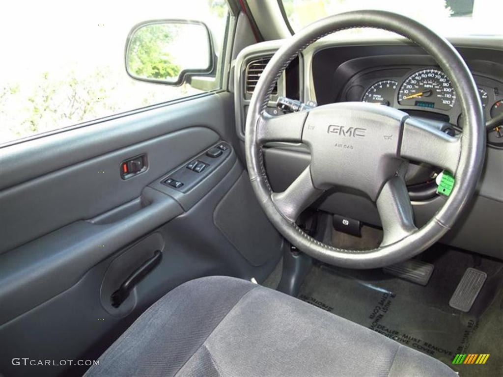 Dark Pewter Interior 2005 GMC Sierra 1500 SLE Extended Cab Photo #49296026