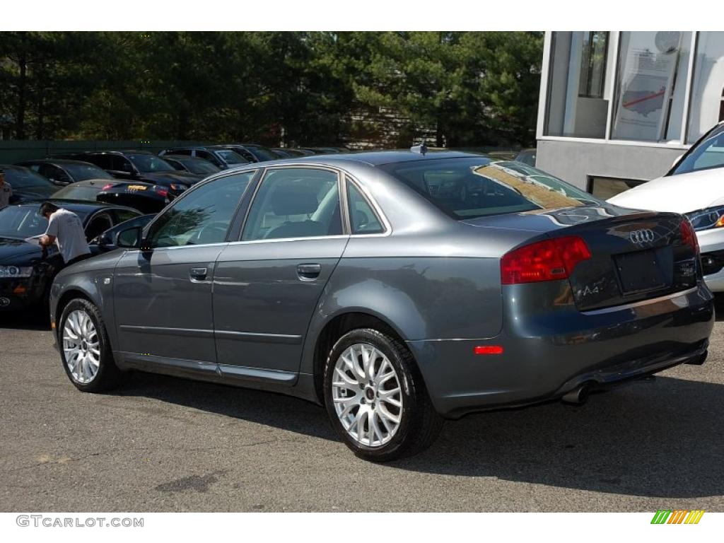 2008 A4 2.0T Special Edition quattro Sedan - Dolphin Grey Metallic / Black photo #3