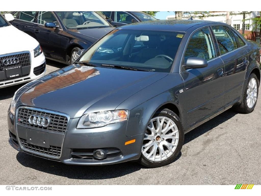 2008 A4 2.0T Special Edition quattro Sedan - Dolphin Grey Metallic / Black photo #37