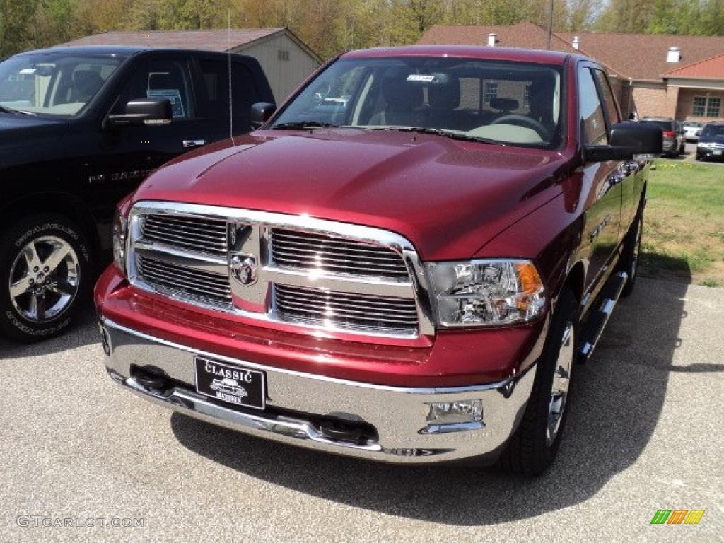 Deep Cherry Red Crystal Pearl Dodge Ram 1500