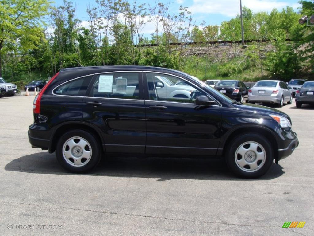 2008 CR-V LX 4WD - Nighthawk Black Pearl / Black photo #7