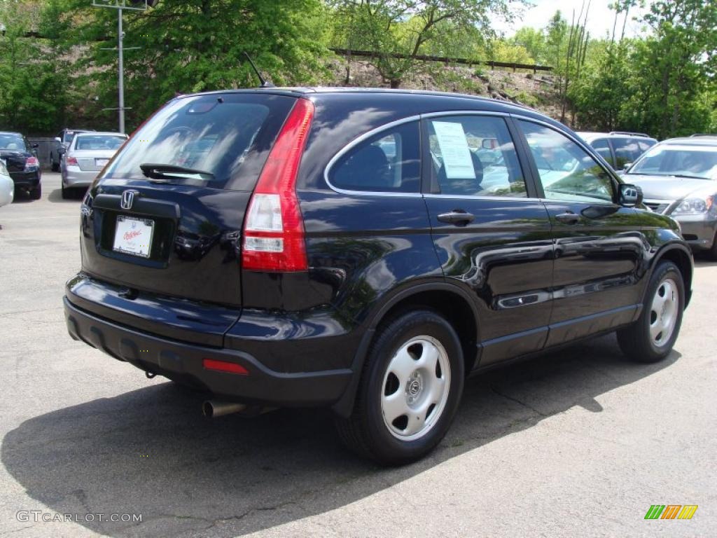 2008 CR-V LX 4WD - Nighthawk Black Pearl / Black photo #8
