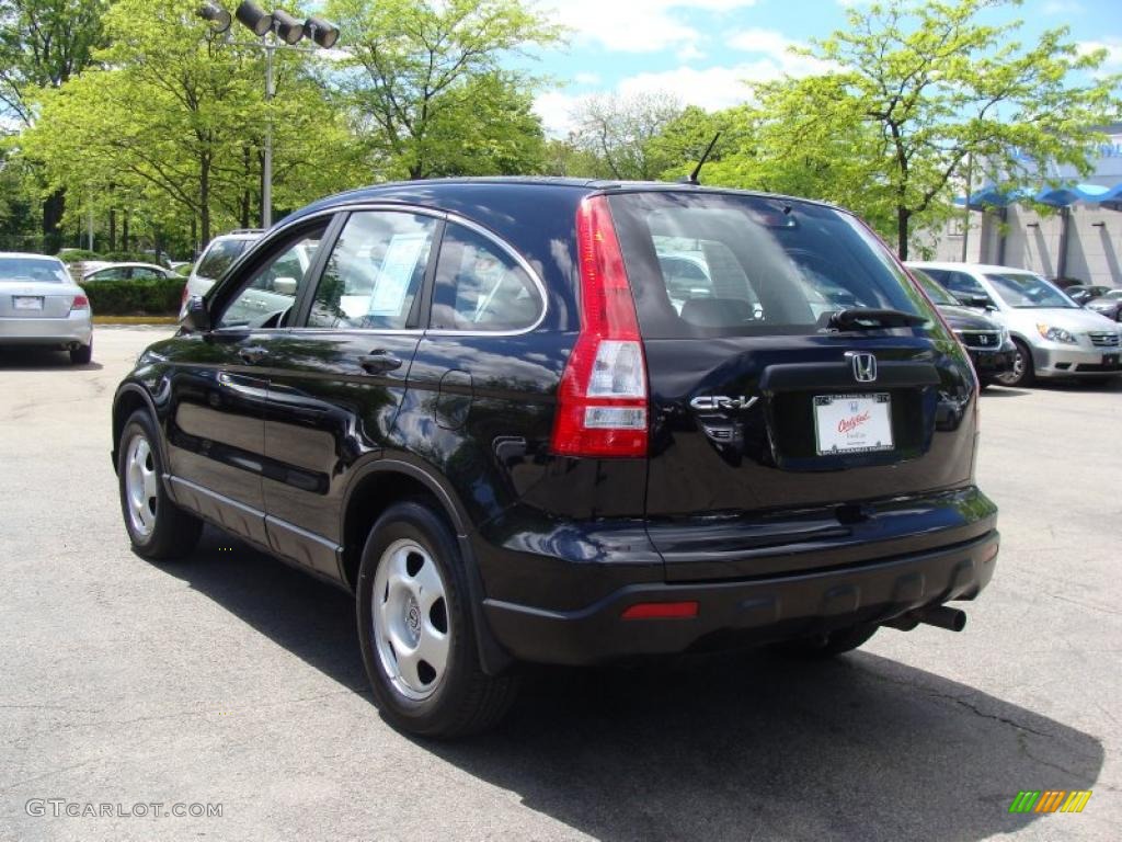 2008 CR-V LX 4WD - Nighthawk Black Pearl / Black photo #10