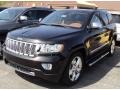 2011 Brilliant Black Crystal Pearl Jeep Grand Cherokee Overland Summit 4x4  photo #1