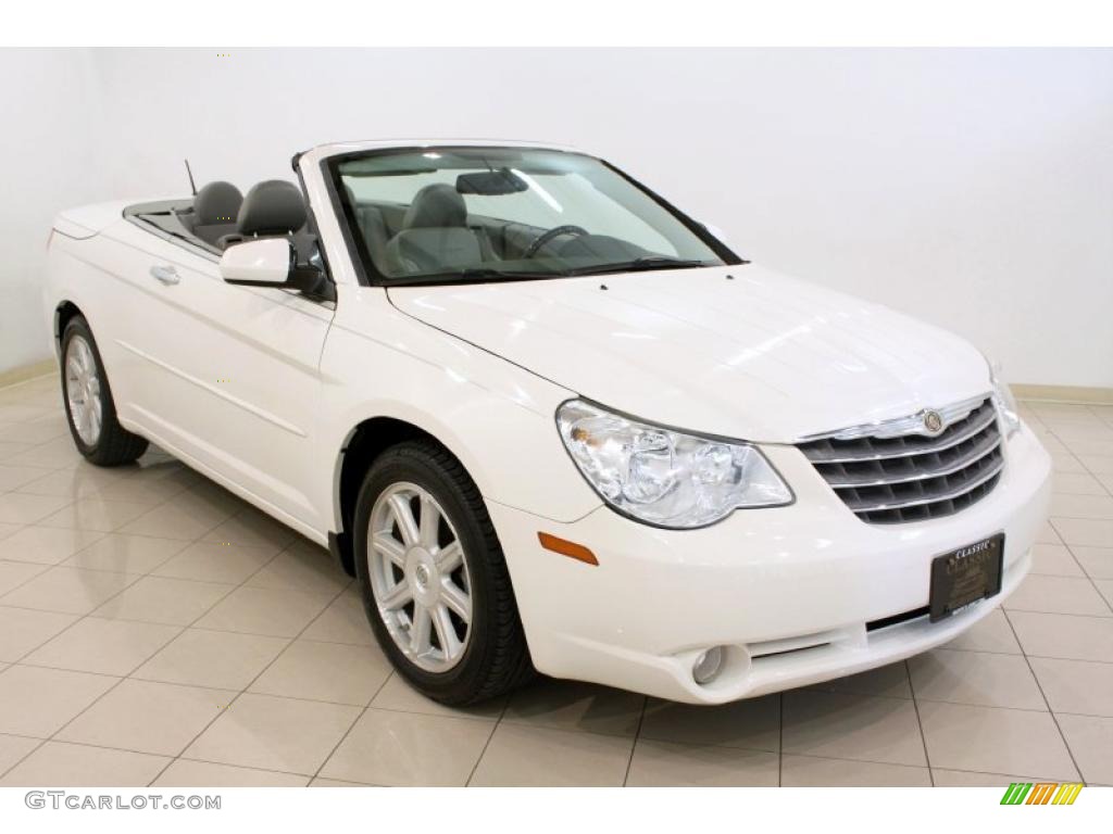 2008 Sebring Limited Convertible - Stone White / Dark Slate Gray/Light Slate Gray photo #1