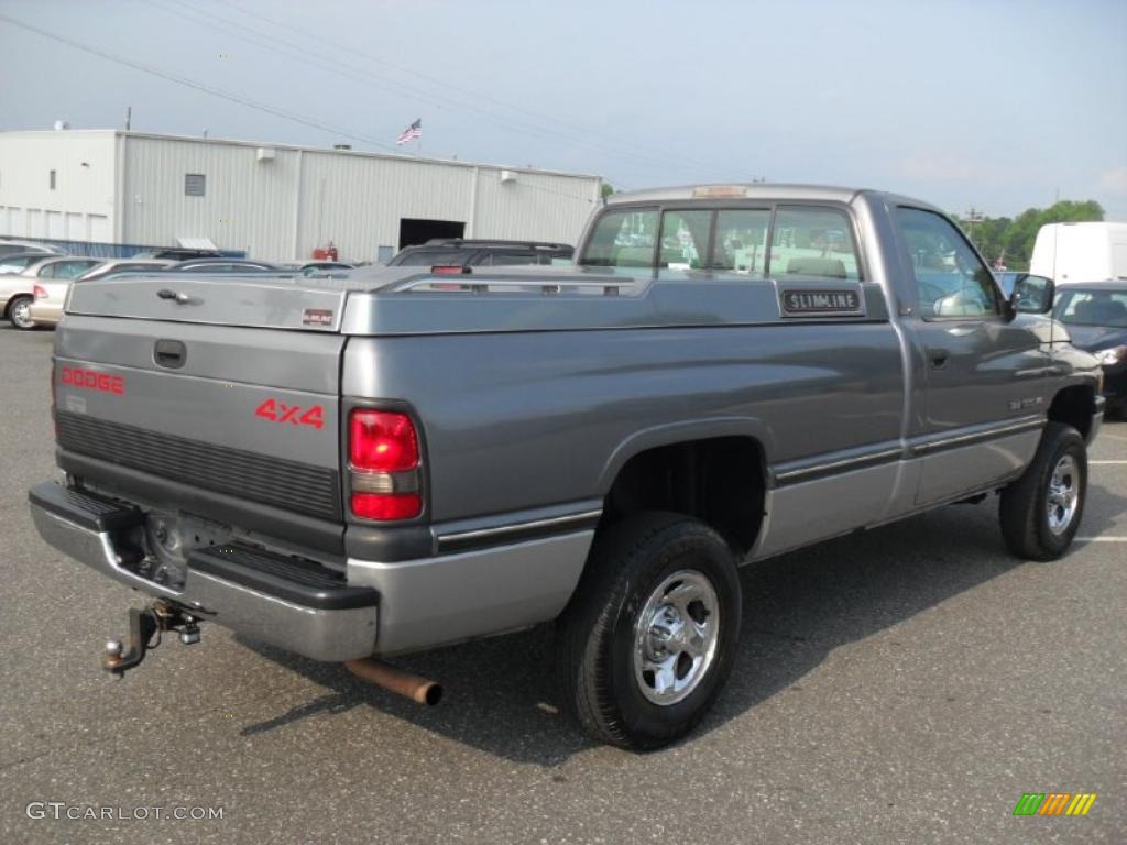 1994 Ram 1500 SLT Regular Cab 4x4 - Dark Silver Metallic / Grey photo #4