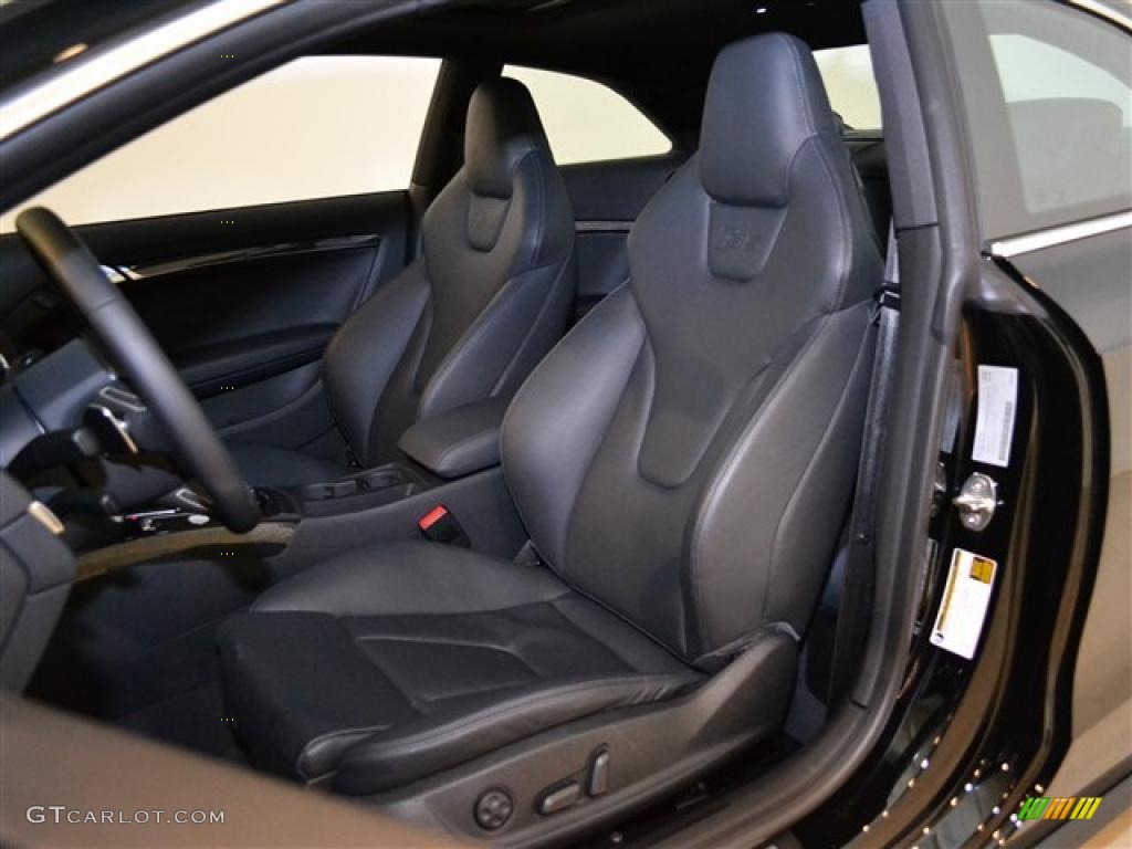 Black Silk Nappa Leather Interior 2011 Audi S5 4.2 FSI quattro Coupe Photo #49301568