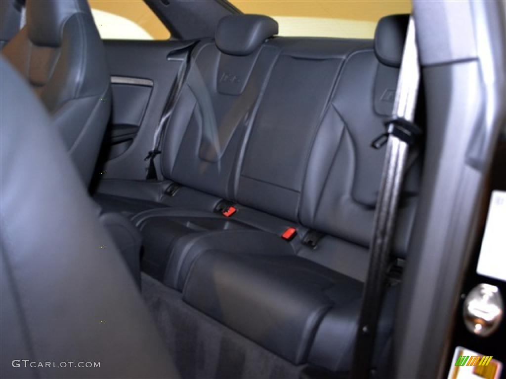 Black Silk Nappa Leather Interior 2011 Audi S5 4.2 FSI quattro Coupe Photo #49301688
