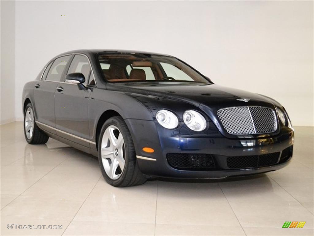 2008 Continental Flying Spur  - Dark Sapphire / Saddle photo #4