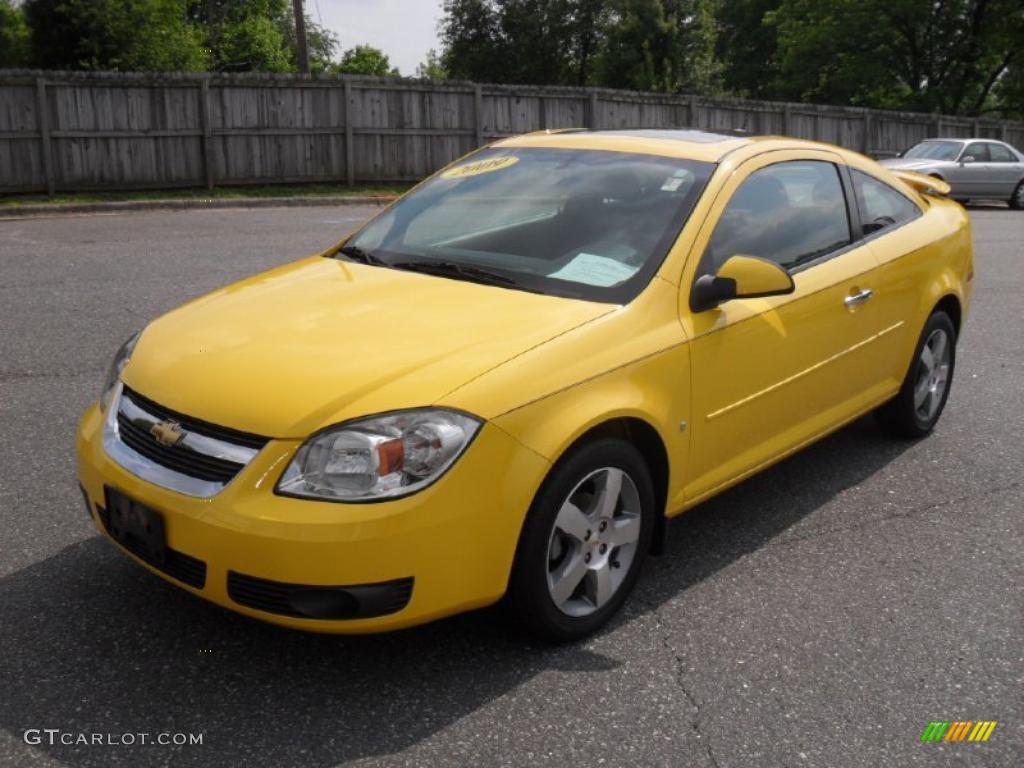 2009 Cobalt LT Coupe - Rally Yellow / Ebony photo #1