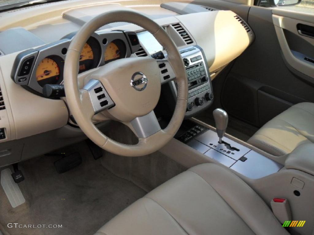 2004 Murano SL AWD - Midnight Blue Pearl / Cafe Latte photo #32