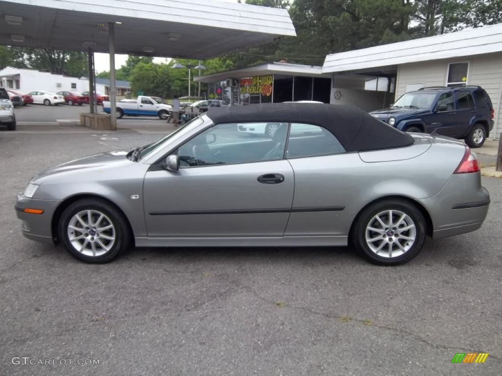 Steel Gray Metallic 2004 Saab 9-3 Arc Convertible Exterior Photo #49303647