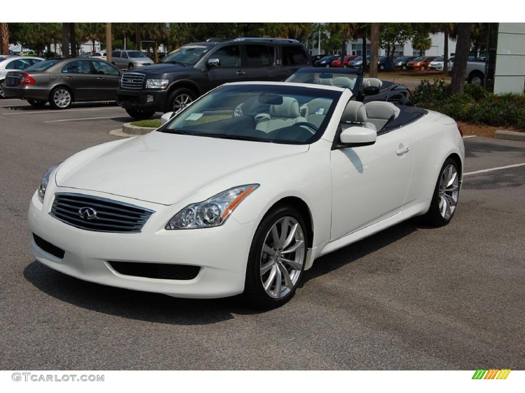 Moonlight White 2010 Infiniti G 37 Convertible Exterior Photo #49304082