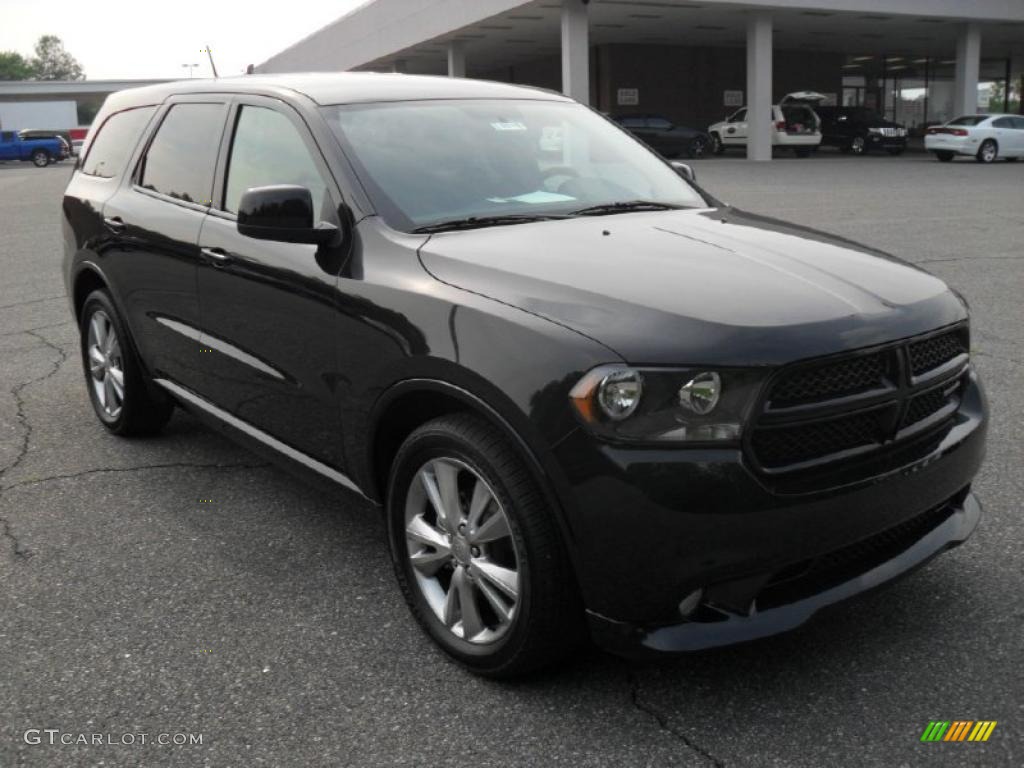 2011 Durango Heat 4x4 - Brilliant Black Crystal Pearl / Black photo #5