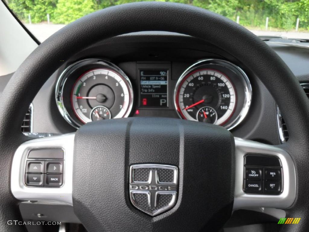 2011 Dodge Durango Heat 4x4 Black Steering Wheel Photo #49304814