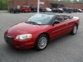Deep Red Pearl 2005 Chrysler Sebring Touring Convertible