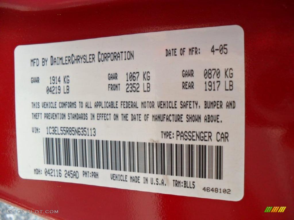 2005 Sebring Touring Convertible - Deep Red Pearl / Dark Taupe/Medium Taupe photo #6