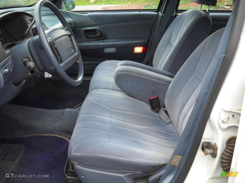 Dark Blue Interior 1993 Ford Taurus GL Wagon Photo #49305168