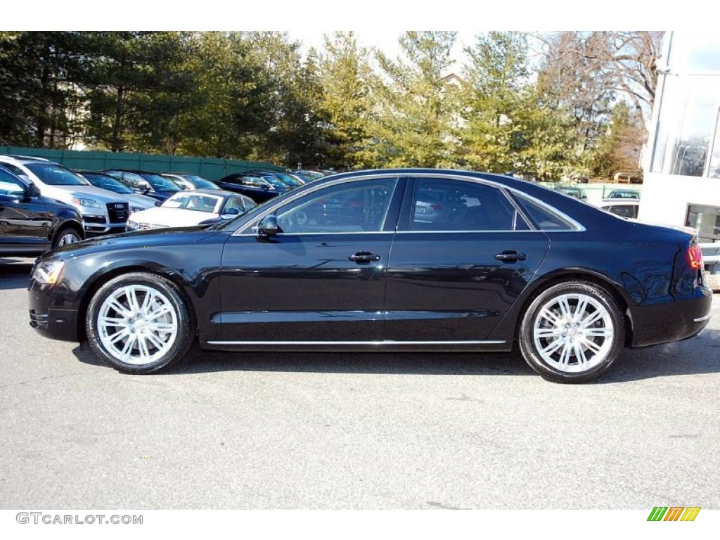 Phantom Black Pearl Effect 2011 Audi A8 4.2 FSI quattro Exterior Photo #49306202