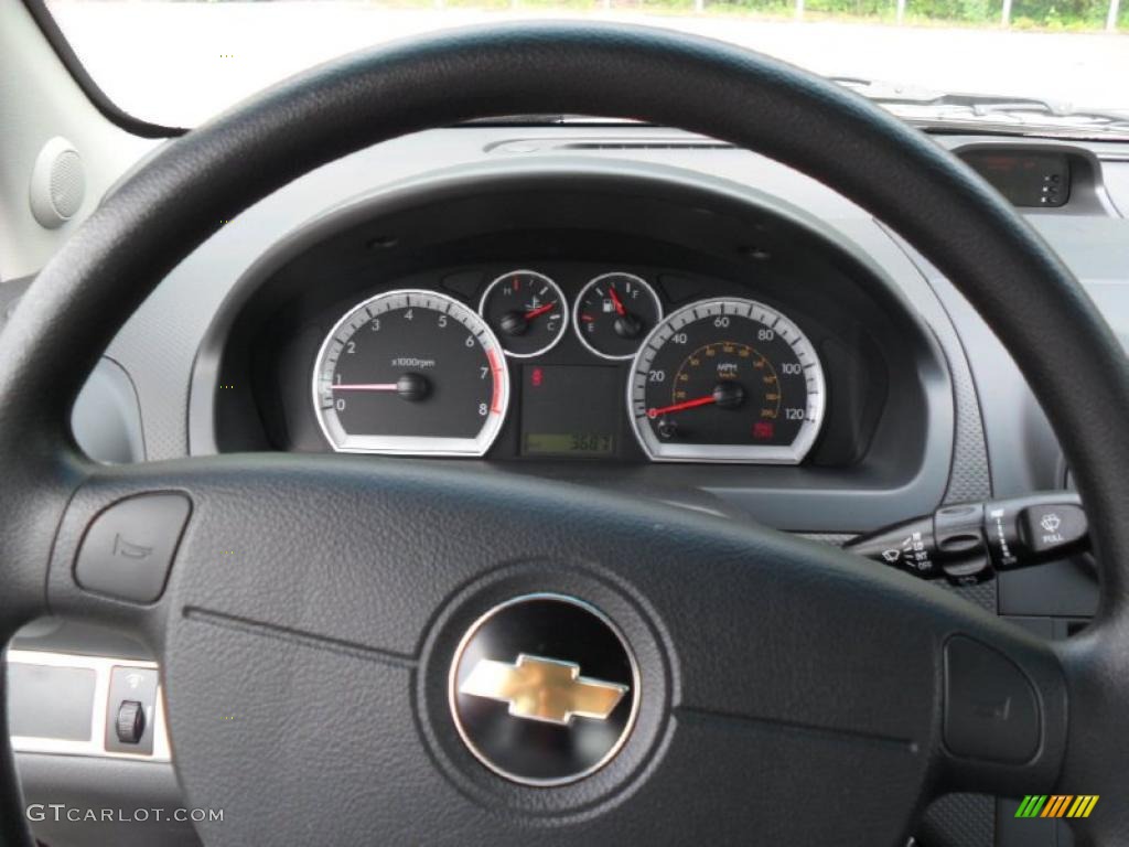 2010 Aveo LT Sedan - Black Granite / Charcoal photo #11