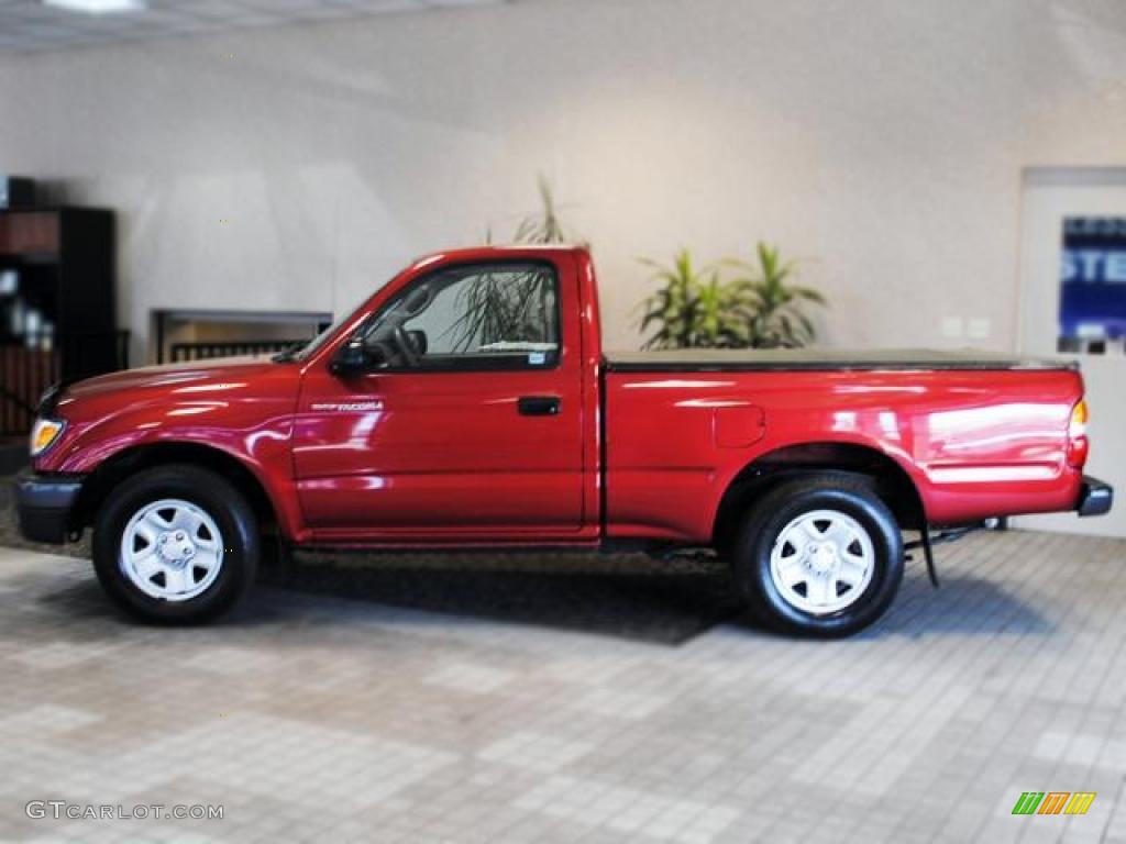 Impulse Red Pearl 2002 Toyota Tacoma Regular Cab Exterior Photo #49307298