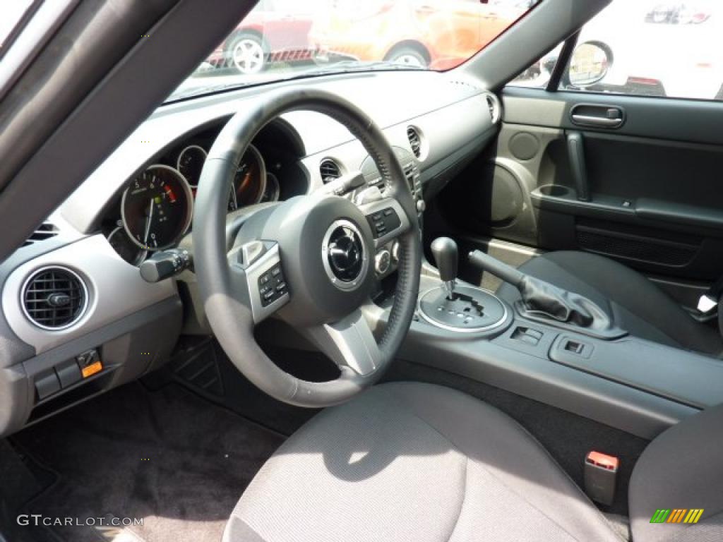 Black Interior 2010 Mazda MX-5 Miata Sport Roadster Photo #49307862