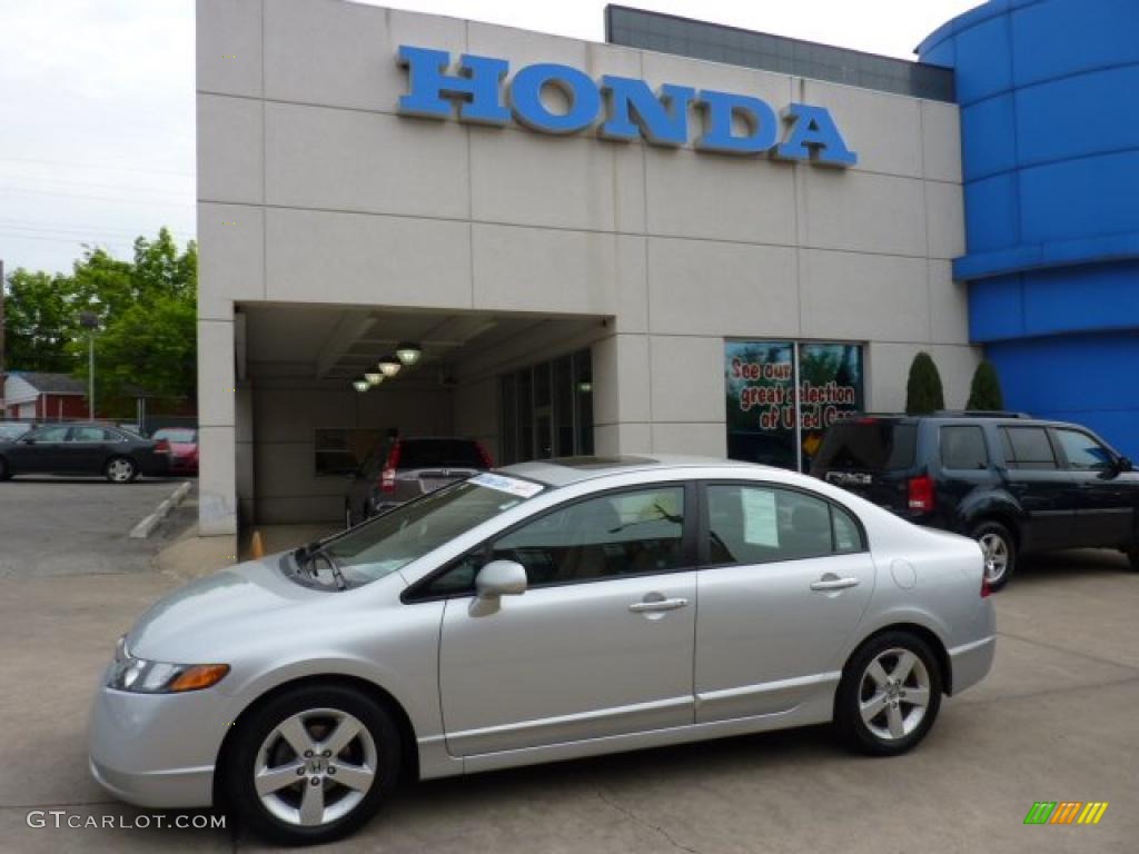 Alabaster Silver Metallic 2007 Honda Civic EX Sedan Exterior Photo #49307889