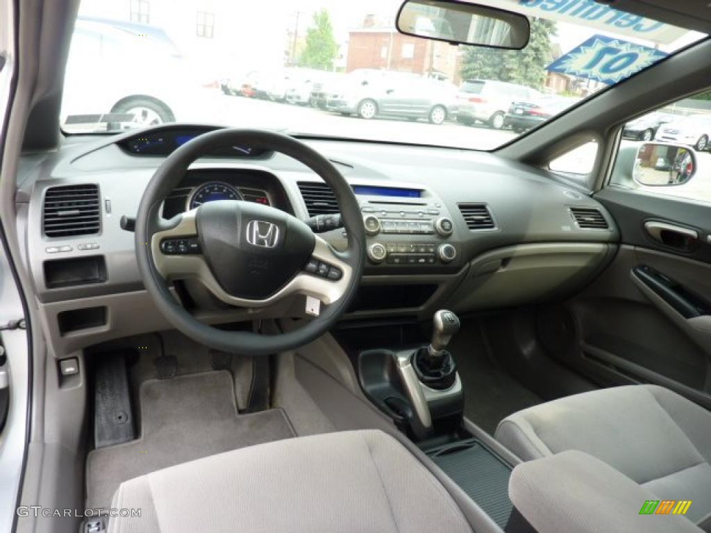 Gray Interior 2007 Honda Civic EX Sedan Photo #49308048