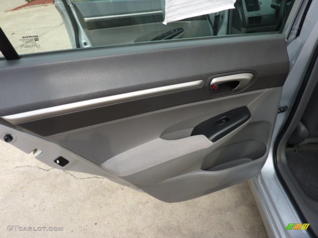2007 Honda Civic EX Sedan Gray Door Panel Photo #49308063