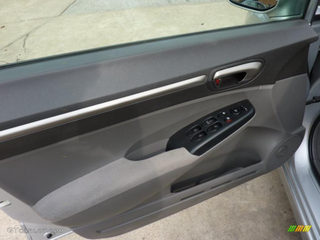 2007 Honda Civic EX Sedan Gray Door Panel Photo #49308078